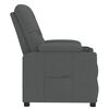 vidaXL Fauteuil inclinable Gris fonc&eacute; Tissu