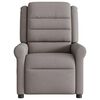 vidaXL Fauteuil de massage inclinable Taupe Tissu