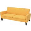 vidaXL Canap&eacute; &agrave; 3 places 180 x 65 x 76 cm Jaune