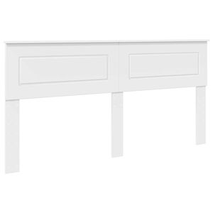 vidaXL T&ecirc;te de lit Blanc Bois d'ing&eacute;nierie