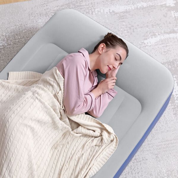 Bestway Matelas pneumatique Tritech 1 place 191x97x46 cm Bleu et gris