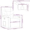 vidaXL Fauteuil inclinable en similicuir noir