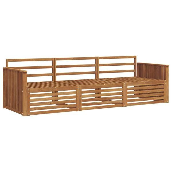 vidaXL Ensemble de canap&eacute;s d'ext&eacute;rieur 3 pcs Naturel