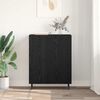 vidaXL Buffet Ch&ecirc;ne noir 69,5 x 34 x 90 cm Bois d'ing&eacute;nierie