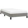 vidaXL Cadre de lit sans matelas gris clair 90x200 cm velours