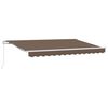 vidaXL Auvent R&eacute;tractable Taupe 3,5 x 2 m tissu
