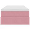 vidaXL Lit avec rangement et matelas Rose 100 x 200 cm Velours