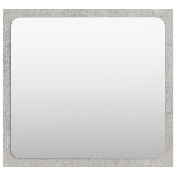 vidaXL Miroir de salle de bain Gris b&eacute;ton 40x1,5x37 cm Agglom&eacute;r&eacute;