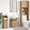 vidaXL Armoire lavabo de salle de bain ch&ecirc;ne artisanal 60x30x60 cm