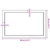 vidaXL Dessus de table 80x50x(2-6) cm bois de ch&ecirc;ne massif non trait&eacute;