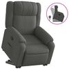 vidaXL Fauteuil inclinable Gris fonc&eacute; Tissu