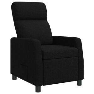 vidaXL Fauteuil inclinable Noir Tissu