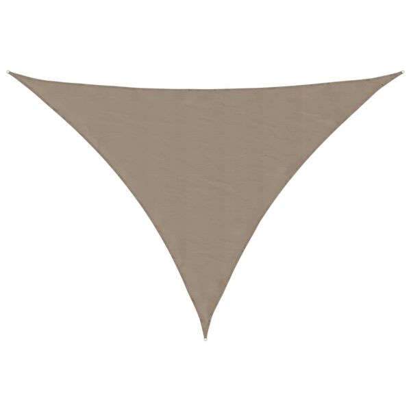 vidaXL Voile de parasol tissu oxford triangulaire 4x5x5 m taupe