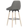 vidaXL Tabourets de bar lot de 2 gris clair tissu