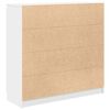 vidaXL Buffet avec tiroirs blanc 100,5x35x98,5 cm bois d'ing&eacute;nierie