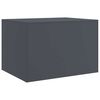 vidaXL Table basse anthracite 67x50x44 cm acier