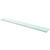 vidaXL Panneaux d'&eacute;tag&egrave;re 2 pcs Verre Transparent 110x12 cm