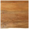 vidaXL Dessus de table &agrave; bord vivant 80x80x2,5 cm bois massif manguier