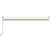 vidaXL Auvent r&eacute;tractable automatique 600x350 cm Cr&egrave;me