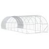 vidaXL Poulailler Argent&eacute; 800 x 300 x 200 cm Acier galvanis&eacute;