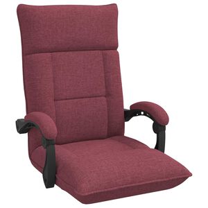 vidaXL Fauteuil de sol Bordeaux 66 x 66 x 80 cm tissu