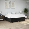 vidaXL Cadre de lit sans matelas noir 180x200 cm tissu