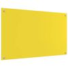 vidaXL Protection de cuisine 2 pcs Jaune 100 x 60 cm verre tremp&eacute;