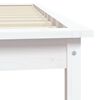 vidaXL Cadre de lit sans matelas blanc 90x200 cm bois massif