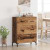 vidaXL Buffet Bois Ancien 69,5 x 34 x 90 cm Bois d'ing&eacute;nierie et fer