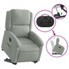 vidaXL Fauteuil inclinable &eacute;lectrique gris clair velours