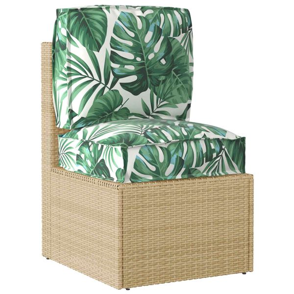 vidaXL Set de coussins de palette Floral 2 pcs Motif Feuille Verte