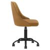 vidaXL Chaise pivotante de bureau Marron Velours