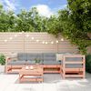 vidaXL Salon de jardin 6 pcs avec coussins bois massif Douglas
