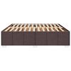 vidaXL Cadre de lit sans matelas marron fonc&eacute; 180x200 cm tissu