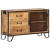 vidaXL Buffet 100x31x60 cm Bois de manguier massif brut