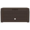 vidaXL Boîte de stockage de jardin Marron 119x48x60 cm Polypropylène