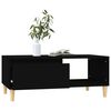 vidaXL Table basse Noir 90x50x36,5 cm Bois d'ing&eacute;nierie