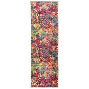 vidaXL Coureur de Tapis LESAKA color&eacute; 80 x 400 cm Velours diamant