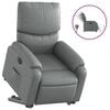 vidaXL Fauteuil inclinable &eacute;lectrique gris similicuir