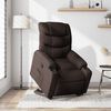 vidaXL Fauteuil inclinable marron foncé tissu