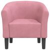 vidaXL Chaise cabriolet rose velours