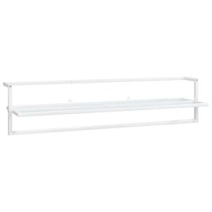 vidaXL Porte-serviettes Blanc 95x25x22 cm Fer