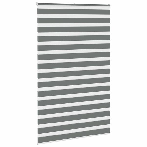 vidaXL Store z&egrave;bre gris fonc&eacute; largeur du tissu 145,9 cm polyester