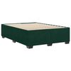vidaXL Cadre de lit sans matelas vert fonc&eacute; 140x200 cm velours