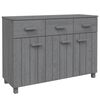 vidaXL Buffet HAMAR Gris fonc&eacute; 113x40x80 cm Bois massif de pin