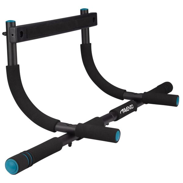 Avento Barre de fitness de porte Acier