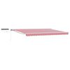 vidaXL Auvent r&eacute;tractable &eacute;lectrique Rouge et Blanc 4 &times; 3 m