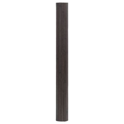 vidaXL Tapis rectangulaire marron foncé 70x300 cm bambou
