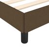 vidaXL Cadre de lit sans matelas marron foncé 180x200 cm tissu