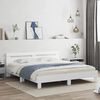 vidaXL Cadre de lit sans matelas blanc 160x200 cm